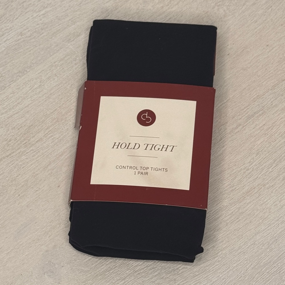 Dress Barn Black Control Top Tights